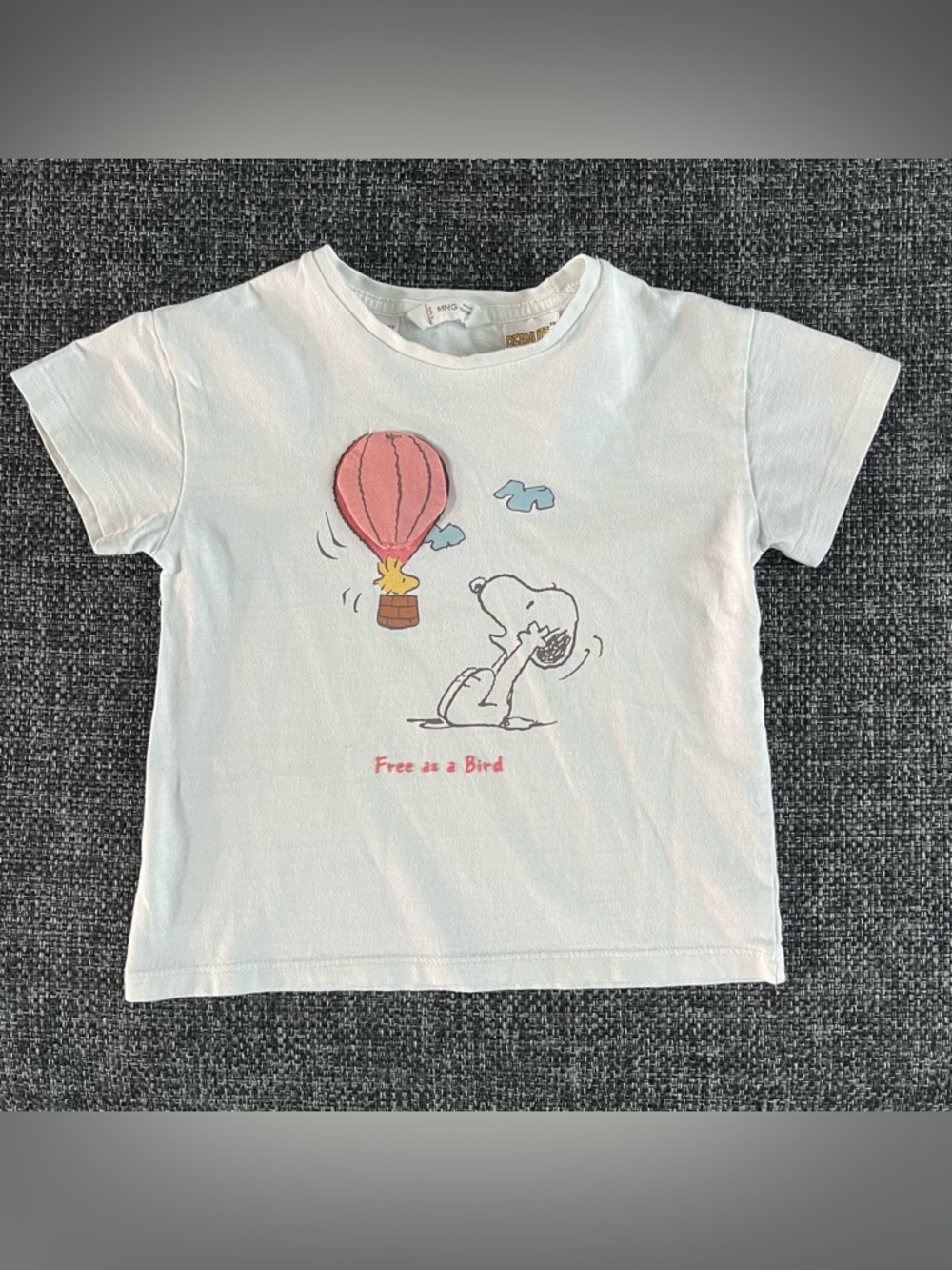 Mango X Peanuts Girls Snoopy Shirt Size 3-4